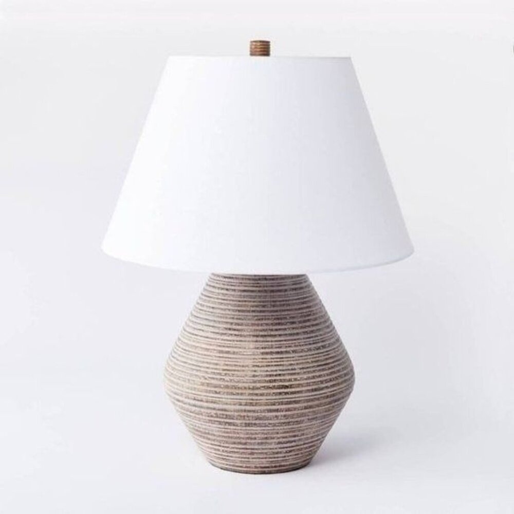 23x17 Assembled Resin Table Lamp Tan - Threshold Studio McGee, Target